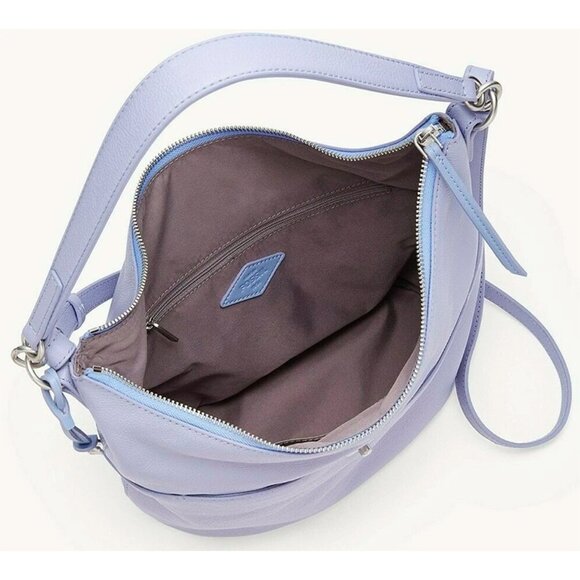 S Fossil Talulla Hobo Shoulder Bag Light Lilac Leather SHB2842550 NWT $250 - Picture 2 of 2